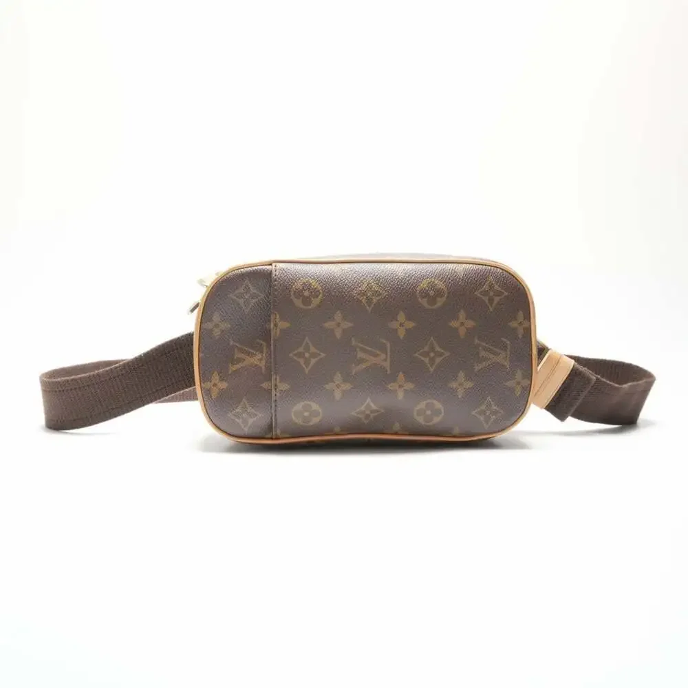LOUIS VUITTON Brown Monogram Pochette Shoulder Bag